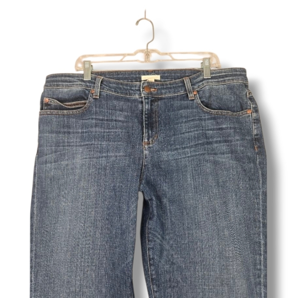 Eileen Fisher Size 16 Straight Leg Jean Organic Cotton Womens - Picture 3 of 12